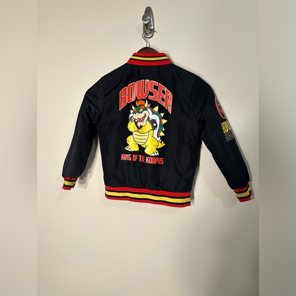 Nintendo Super Mario Bomber Jacket Bowser jacket Size 7 boys - Picture 7 of 10